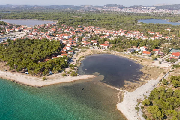 Vista Aérea Costa Croacia —  Fotos de Stock