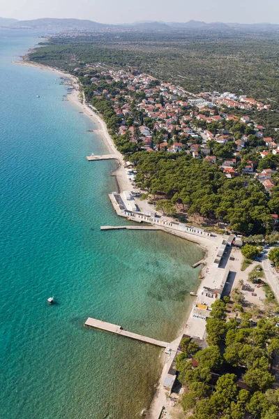 Вид Воздуха Побережье Хорватии — стоковое фото