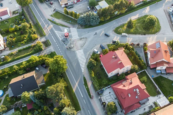 Luchtfoto Van Stad Nysa Polen — Stockfoto