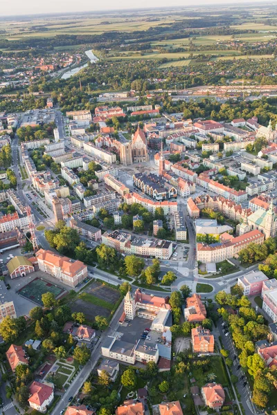 Вид Воздуха Город Ныса Польше — стоковое фото