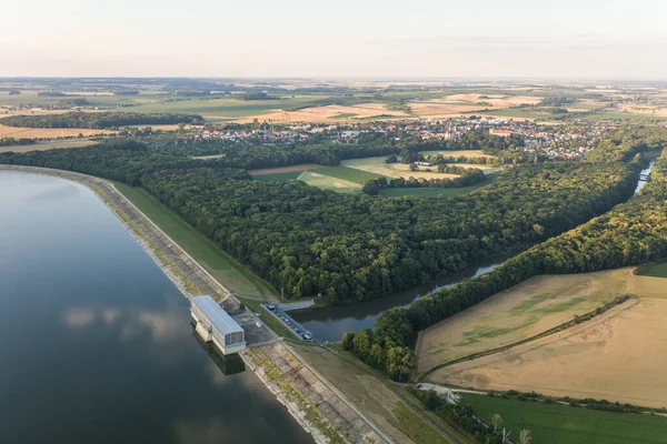 Vista Aerea Della Città Otmuchow Polonia — Foto Stock