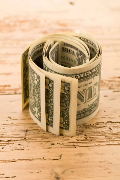 Paper Dollar Money Table — Stock Photo, Image