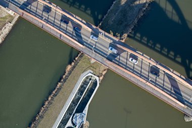 Polonya'da Wroclaw şehrinin havadan görünümü