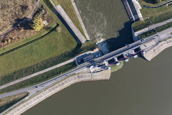 Повітряний Вид Над Центром Міста Ніса Польща — стокове фото
