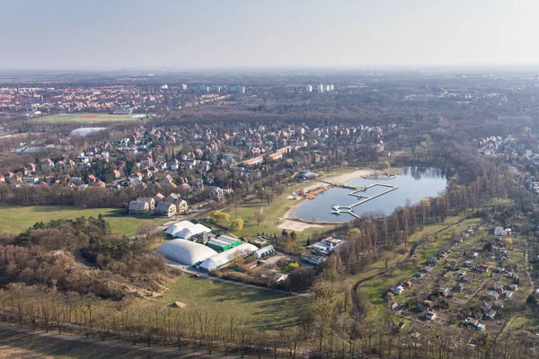 Luchtfoto Van Stad Wroclaw Polen — Stockfoto