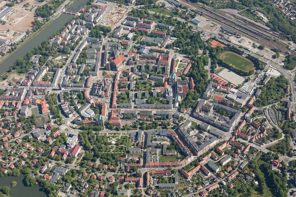 Luftaufnahme Der Stadt Nysa — Stockfoto