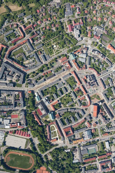 Luchtfoto Van Nysa Stad — Stockfoto