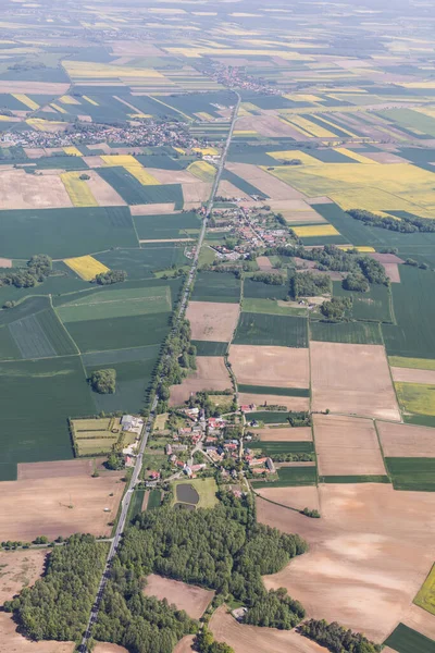 Polonya Nysa Şehir Banliyölerin Havadan Görünümü — Stok fotoğraf