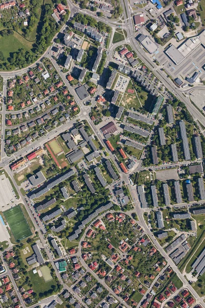 Letecký Pohled Město Nysa Stock Snímky