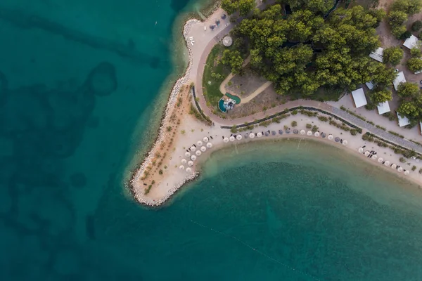 Aerial View Croatia Coastline Sibenik City — Stock Photo, Image