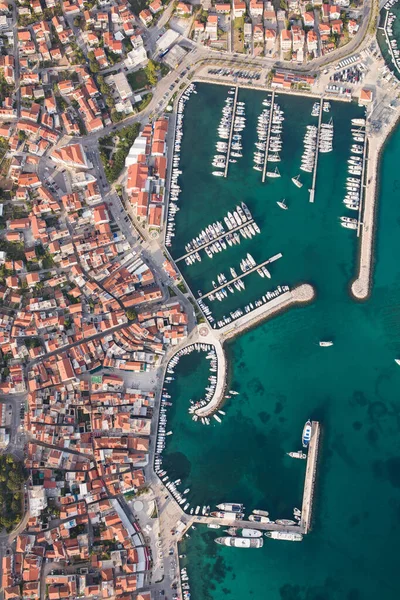 Aerial View Croatia Coastline Vodice City — Stock Photo, Image