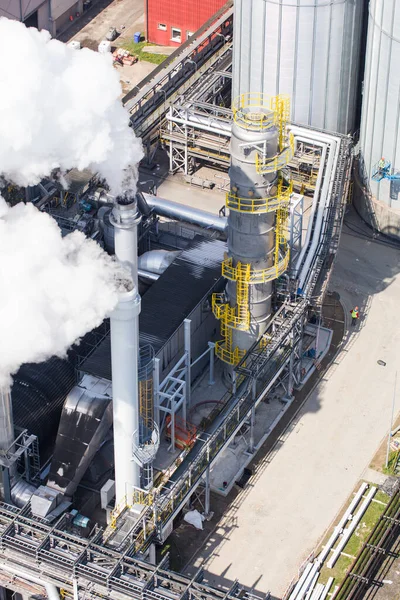 Luftaufnahme Der Brennstofffabrik Polen — Stockfoto