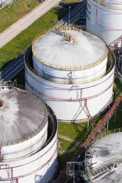 aerial view of the fuel tank factory in Poland,