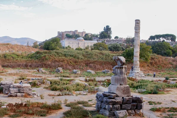 Efes 'teki Artemis Tapınağı kalıntıları. Eski dünyanın 7 harikasından biri.. 