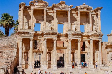 Ancient city Ephesus (Efes) in Turkey. Ancient architectural structures UNESCO cultural heritage.Selcuk TURKEY