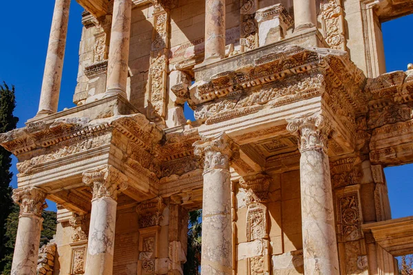 Ancient City Ephesus Efes Turkey Ancient Architectural Structures Unesco Cultural — Fotografia de Stock