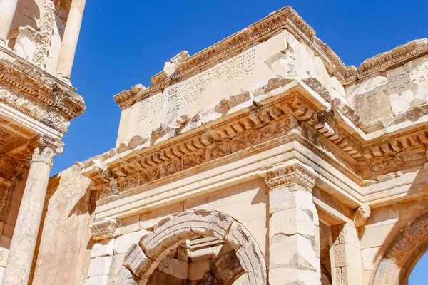 Ancient City Ephesus Efes Turkey Ancient Architectural Structures Unesco Cultural — 스톡 사진