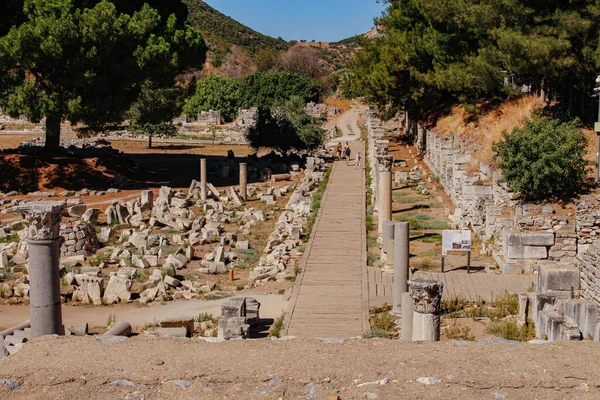 Ancient City Ephesus Efes Turkey Ancient Architectural Structures Unesco Cultural — 스톡 사진