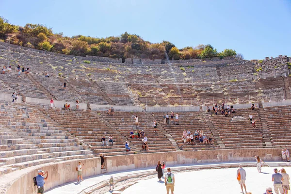 Die Antike Stadt Ephesos Efes Der Türkei Alte Architektonische Strukturen — Stockfoto