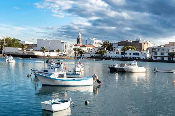 Charco San Gines Natural Sea Puddle Used Port Arrecife Lanzarote Foto Stock