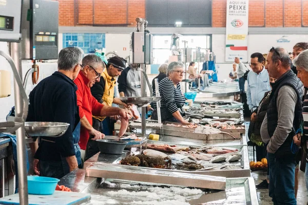 Олхао Португалия Марта 2023 Года Рыбный Рынок Олхао Алгарве Португалия — стоковое фото