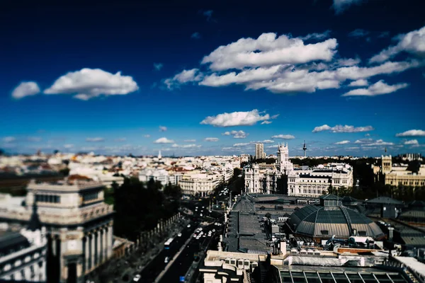Вид Палац Сібелес Мадриді Іспанія — стокове фото