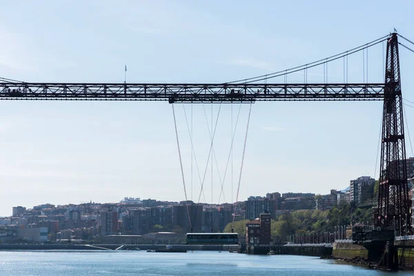 Bilbao Spanje April 2023 View Van Vizcaya Bridge Ook Bekend — Stockfoto