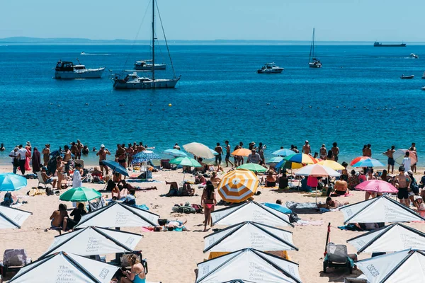 Cascais Portugal Травня 2023 Піщаний Пляж Консейкао Каскаїс Поблизу Лісабона — стокове фото