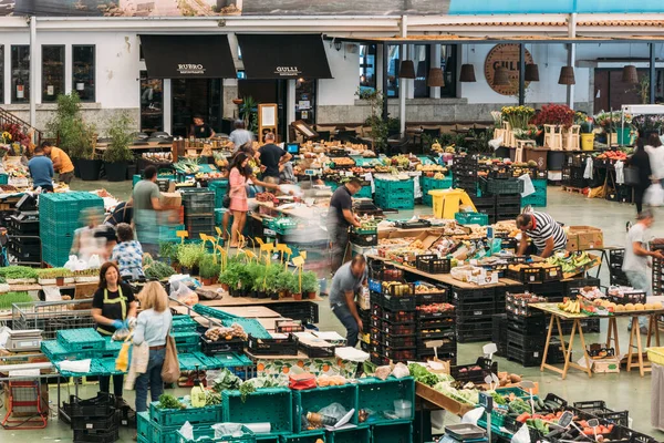 Cascais Portugal Mei 2023 Boerenmarkt Bekend Als Mercado Vila Cascais — Stockfoto