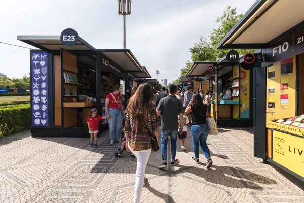 Lisszabon Portugália 2023 Május Lisszaboni Könyvvásár Évente Megrendezett Könyvvásár Lisszabonban — Stock Fotó
