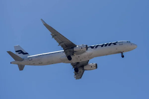 Lisbona Portogallo Luglio 2023 Finnish Airways Con Aeromobili Airbus A321 — Foto Stock