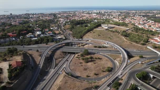 포르투갈 카스카이스에서 고속도로의 Pov — 비디오