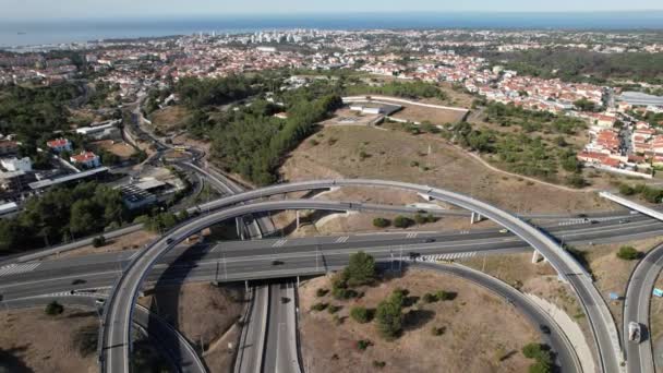 포르투갈 카스카이스에서 고속도로의 Pov — 비디오