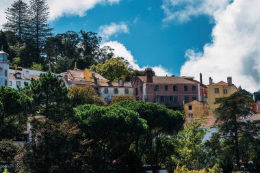 Sintra, Portekiz: Tarihi evler sokak manzarası