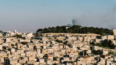 Doğu Kudüs 'te Silwan. Ağırlıklı olarak Filistin mahallesi, Siloam olarak da bilinir..
