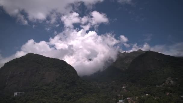 Hyperlapse Närmar Sig Landskap Med Berg Teresopolis Rio Janeiro Brasilien — Stockvideo