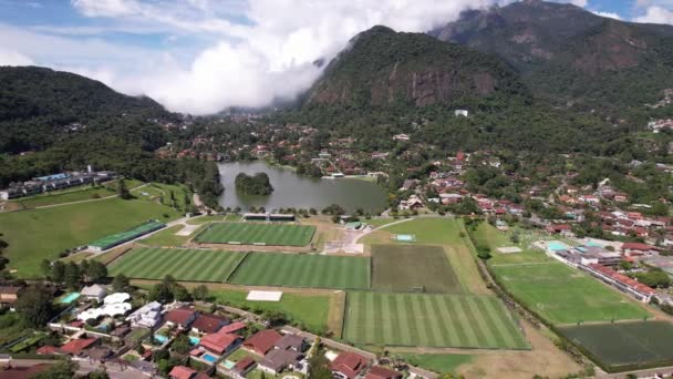 Teresopolis Brésil Décembre 2023 Orbite Drone Aérien Granja Comary Dans — Video