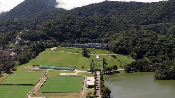 Teresopolis Brezilya Aralık 2023 Brezilya Milli Futbol Takımının Genel Merkezi — Stok video