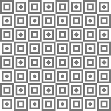 Kare Geometrik Tasarım Zamansız Vektör Deseni