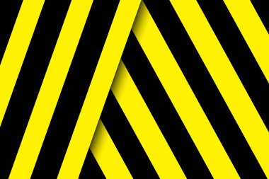 Sarı siyah şablon vektörü uyarısı