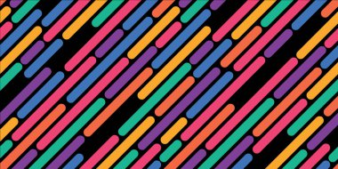 Soyut arkaplan, pembe çizgiler, yeşil mavi turuncu mor