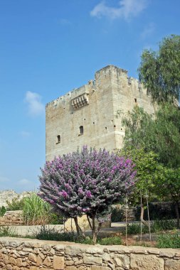 Kolossi, Cyprus - 6 September 2022: Kolossi Castle is a former Crusader stronghold. Castle today consists of a single three-storey keep with an attached rectangular enclosure or bailey