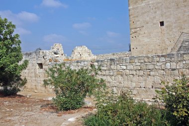Kolossi, Cyprus - 6 September 2022: Kolossi Castle is a former Crusader stronghold. Castle today consists of a single three-storey keep with an attached rectangular enclosure or bailey