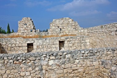Kolossi, Cyprus - 6 September 2022: Kolossi Castle is a former Crusader stronghold. Castle today consists of a single three-storey keep with an attached rectangular enclosure or bailey