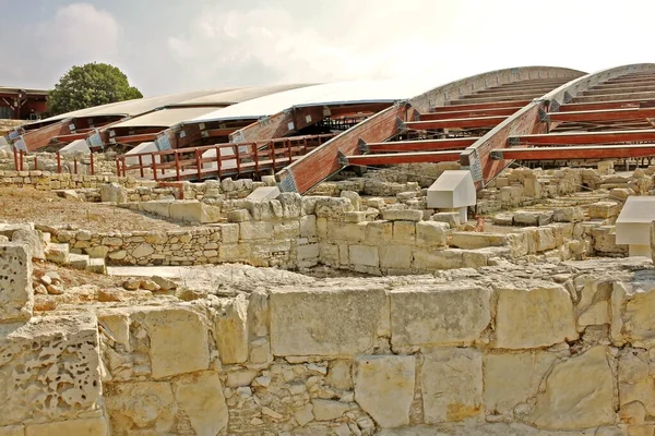 Kourion Chipre Septiembre 2022 Archaeological Site Kourion Complejo Eustolios Kourion — Foto de Stock