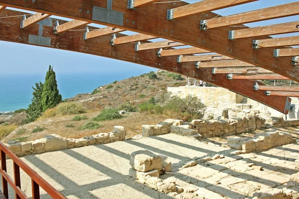Kourion Ciprus 2022 Szeptember Kourion Régészeti Lelőhelye Eustolios Komplexum Kourion — Stock Fotó