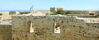 Kyrenia, Cyprus - 9 September 2022: Kyrenia Castle is a 16th-century castle built by the Venetians over a previous Crusader fortification clipart