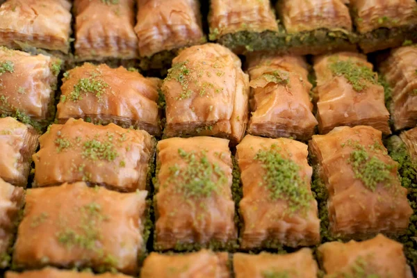 Fresh Baklava Turkish Dessert — Stock Photo, Image