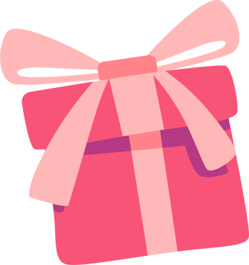 Pastel kurdeleli kırmızı hediye kutusu. Modern tatil sürpriz kutusu. Hediye, doğum günü ya da düğün için gerçekçi illüstrasyon simgesi, sevgililer günü, yeni yıl kavramları.