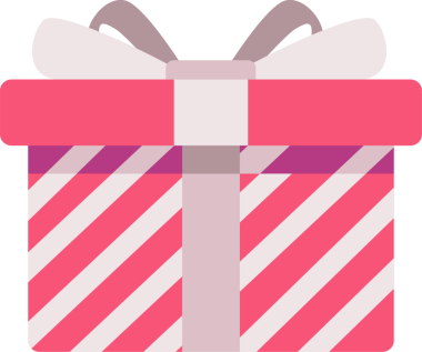 Pastel kurdeleli kırmızı hediye kutusu. Modern tatil sürpriz kutusu. Hediye, doğum günü ya da düğün için gerçekçi illüstrasyon simgesi, sevgililer günü, yeni yıl kavramları.